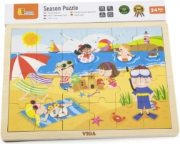 VIGA houten puzzel zomer – 24 stukjes