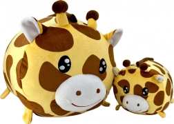 Pluchen giraffe mama en jong 20 en 40 cm