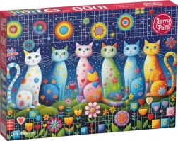 Puzzle Adorables chats 1000 pièces CHERRY PAZZI