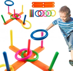 Ringwerpspel – kleurrijke kunststof set