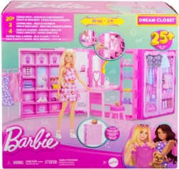 Droomgarderobe BARBIE met outfits en accessoires (zonder pop)