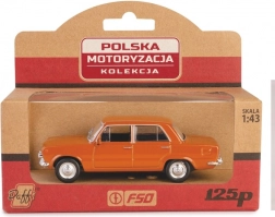 Metal model PRL Fiat 125p in 1:43 scale – brown