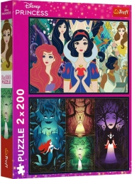 Puzzle 2×200 pièces Disney PRINCESS – Princesses charmantes