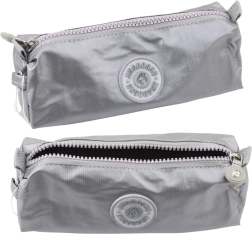 Trousse scolaire à une seule compartiment grise