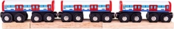 Bigjigs Rail Metro Carriages – Wooden Train Set