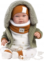 Llorens New Born realistic doll with sounds 44 cm