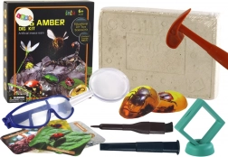 Archeologische Set Opgraving Insecten in Barnsteen