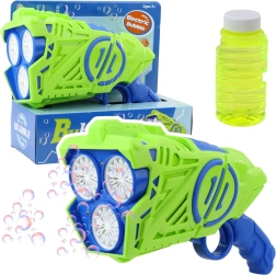 Bubble Gun with LED Lights Blue-Green