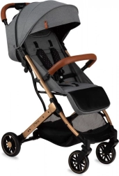 Sportkinderwagen MoMi ESTELLE grijs met gouden frame 2022