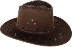 Chapeau de cowboy pour adultes – style western marron