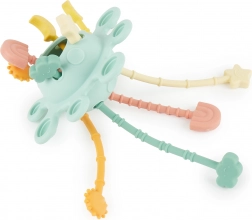 Siliconen motorisch speeltje met activiteiten Eucalyptus