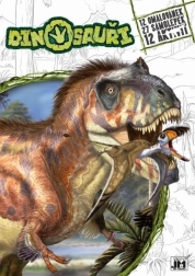 JIRI MODELS Kleurboek met stickers – dinosaurussen