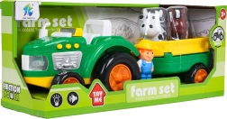 Tracteur pour enfants avec remorque et accessoires
