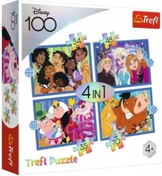 Puzzle 4-en-1 Monde joyeux DISNEY