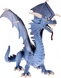 Grijze draak met flexibele vleugels