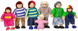 Wooden Family for a Dollhouse