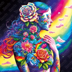 Puzzle déesse florale 1023 pièces MAGNOLIA