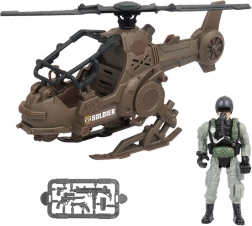 Militaire helikopter met piloot 23 cm