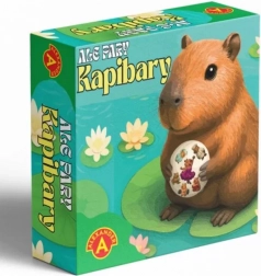 Jeu de cartes – capybaras : trouve la paire identique (cartes rondes)