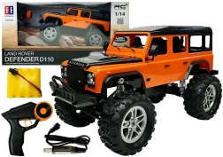 RC auto LAND ROVER Defender 1:14 – oranje offroadauto met 4x4-afstandsbediening