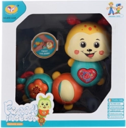 Chenille interactive à piles avec mélodies