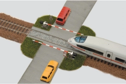 Piko railway barriers – set of 10 pieces