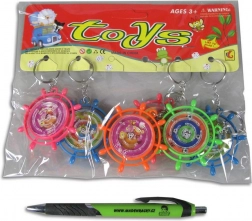 Kinder sleutelhangers Stuurwiel 6 stuks