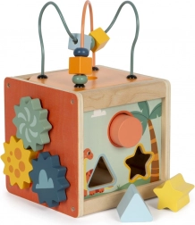 Houten Motorische Kubus Dino