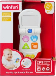 Smiling Baby Phone – Interactive Toy with Melodies, Lights, and Teether