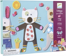 Djeco Eerste Collage Kat en Beer