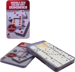 Domino in metalen doos voor kinderen