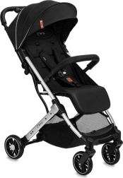 Sportkinderwagen MoMi ESTELLE LIGHT zwart met zilveren frame