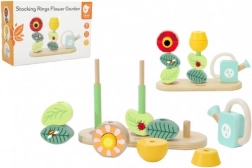 Puzzle en bois de jardin fleuri pour enfants