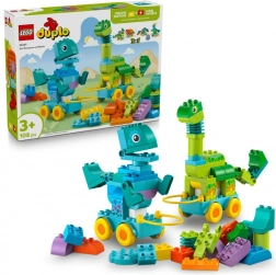 LEGO DUPLO Bouwset 3-in-1: Dinosaurussen op Wieltjes
