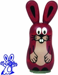 Wooden Stamp Rabbit Mole and Friends