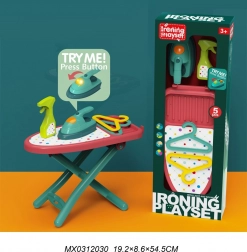 Strijkset voor kinderen met strijkplank en strijkijzer