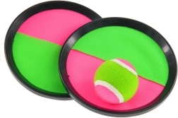 Vang en gooi velcro set – roze‑groen werpspel