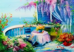 Puzzle Floral Balcony 1000 Pieces