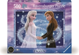 Ravensburger puzzel Disney Frozen Elsa en Anna 500 stukjes lichtgevend in het donker