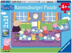 Ravensburger puzzle Peppa Pig 2×24 pieces – classroom
