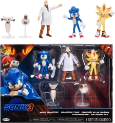 Set de figurines SONIC THE HEDGEHOG 3 Movie Collection – 5 pièces