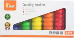 Houten telraam met gekleurde ringen VIGA