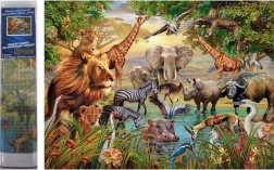 Norimpex diamantschilderij Safari bij de rivier