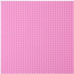 Roze bouwplaat voor blokken 40x40 cm