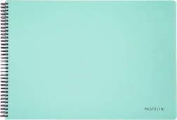 Grootformaat schetsboek A3 met harde binding – PASTELINI groen