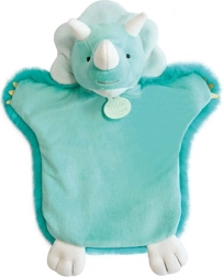 Pluchen handpop dinosaurus 25 cm