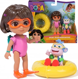 Dora Ontdekt de Wereld Splash-Splash – figuren van Dora en Boots met accessoires