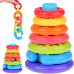 Sensorische stapelpiramide voor kinderen