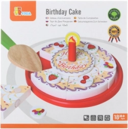 Houten verjaardagstaart om te snijden VIGA