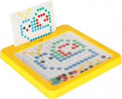 Montessori magnetische mozaïek voor kinderen, geel 26 × 26 cm